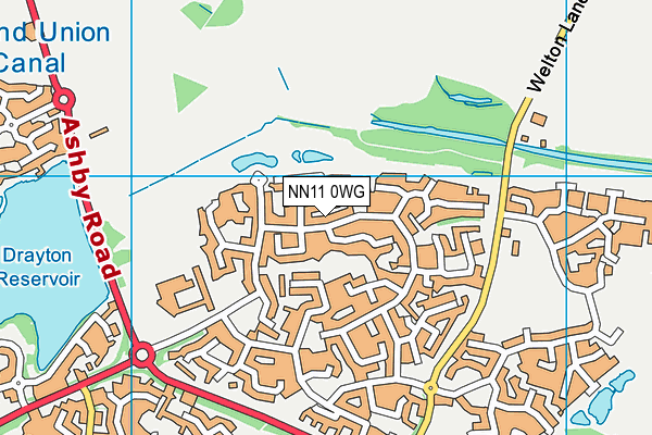 NN11 0WG map - OS VectorMap District (Ordnance Survey)