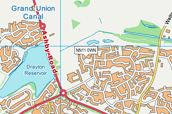 NN11 0WN map - OS VectorMap District (Ordnance Survey)