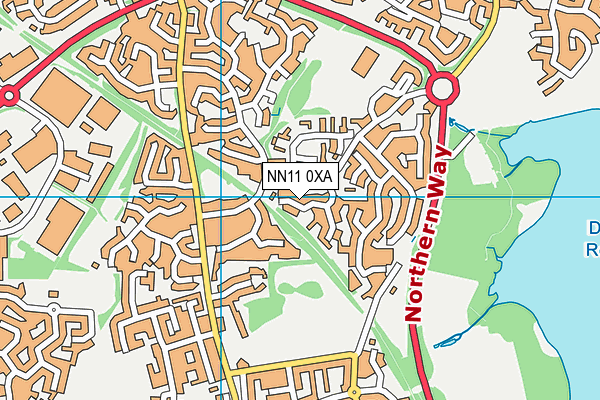 NN11 0XA map - OS VectorMap District (Ordnance Survey)