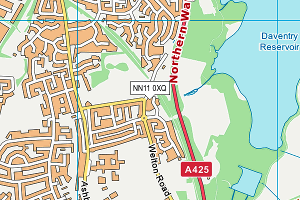 NN11 0XQ map - OS VectorMap District (Ordnance Survey)