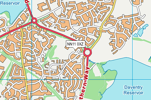 NN11 0XZ map - OS VectorMap District (Ordnance Survey)