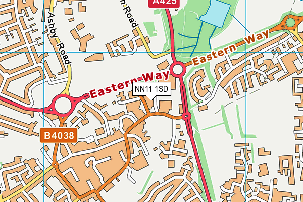 NN11 1SD map - OS VectorMap District (Ordnance Survey)