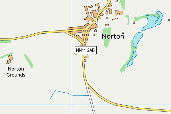 NN11 2AB map - OS VectorMap District (Ordnance Survey)