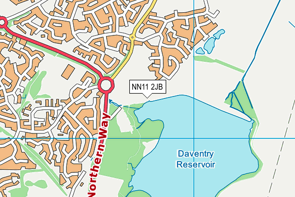 NN11 2JB map - OS VectorMap District (Ordnance Survey)