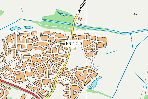 NN11 2JD map - OS VectorMap District (Ordnance Survey)