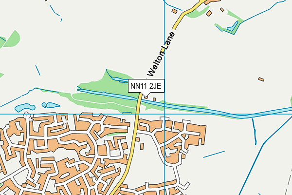 NN11 2JE map - OS VectorMap District (Ordnance Survey)