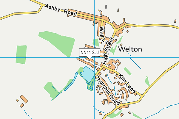 NN11 2JJ map - OS VectorMap District (Ordnance Survey)