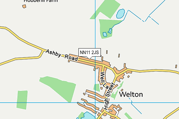 NN11 2JS map - OS VectorMap District (Ordnance Survey)