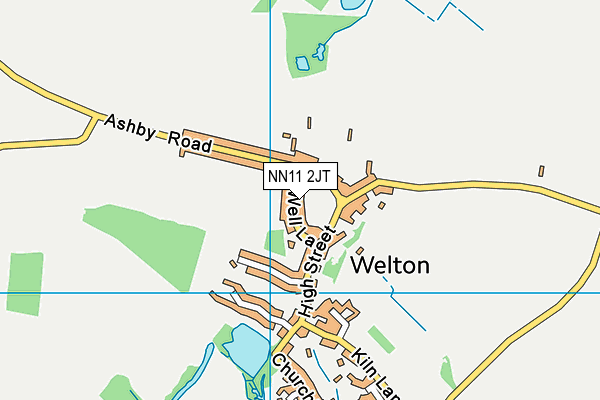 NN11 2JT map - OS VectorMap District (Ordnance Survey)