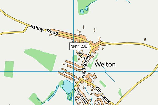 NN11 2JU map - OS VectorMap District (Ordnance Survey)