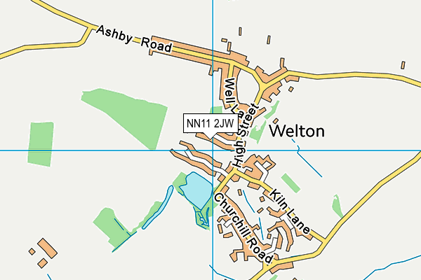 NN11 2JW map - OS VectorMap District (Ordnance Survey)