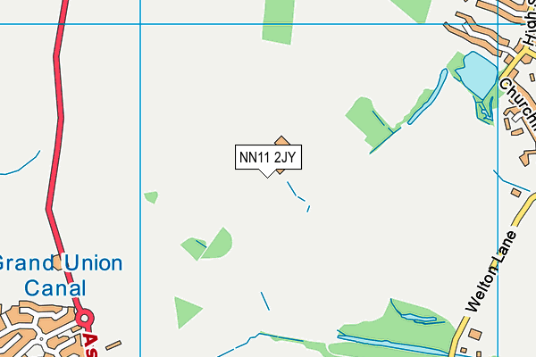 NN11 2JY map - OS VectorMap District (Ordnance Survey)
