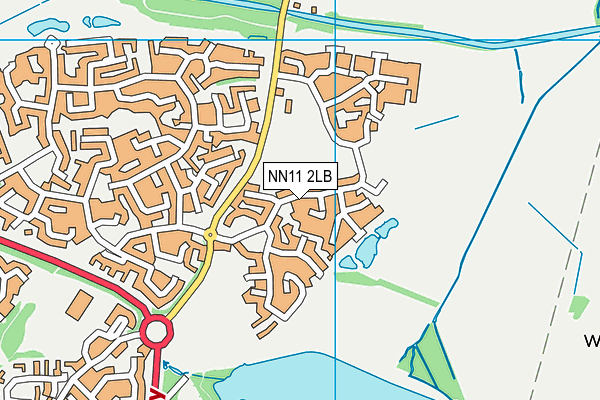 NN11 2LB map - OS VectorMap District (Ordnance Survey)