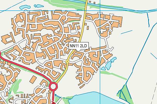 NN11 2LD map - OS VectorMap District (Ordnance Survey)