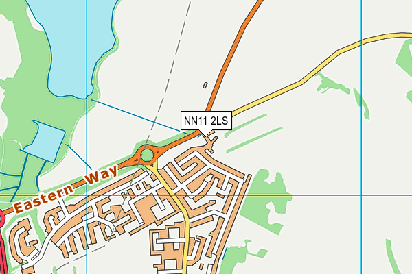 NN11 2LS map - OS VectorMap District (Ordnance Survey)