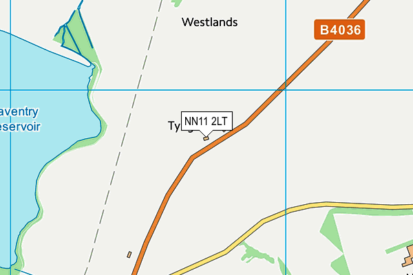 NN11 2LT map - OS VectorMap District (Ordnance Survey)
