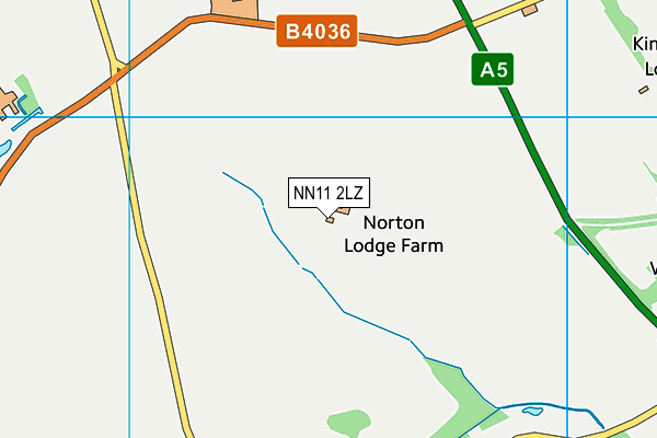 NN11 2LZ map - OS VectorMap District (Ordnance Survey)
