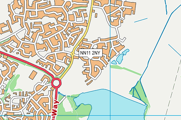 NN11 2NY map - OS VectorMap District (Ordnance Survey)