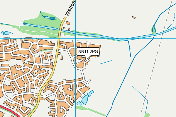 NN11 2PG map - OS VectorMap District (Ordnance Survey)