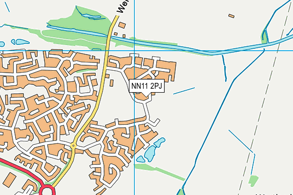 NN11 2PJ map - OS VectorMap District (Ordnance Survey)