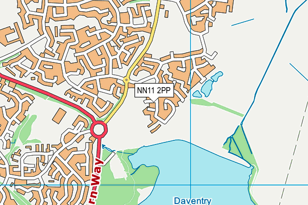 NN11 2PP map - OS VectorMap District (Ordnance Survey)