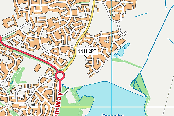 NN11 2PT map - OS VectorMap District (Ordnance Survey)