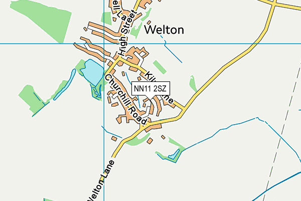 NN11 2SZ map - OS VectorMap District (Ordnance Survey)