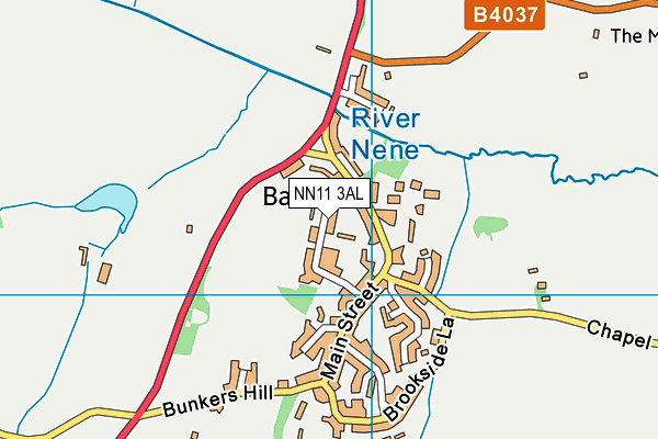 NN11 3AL map - OS VectorMap District (Ordnance Survey)