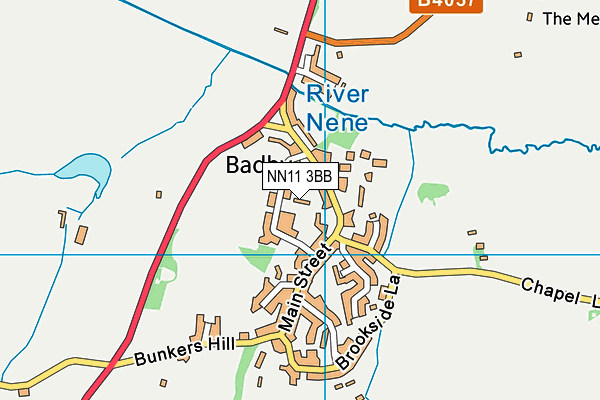NN11 3BB map - OS VectorMap District (Ordnance Survey)