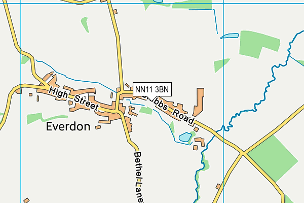NN11 3BN map - OS VectorMap District (Ordnance Survey)