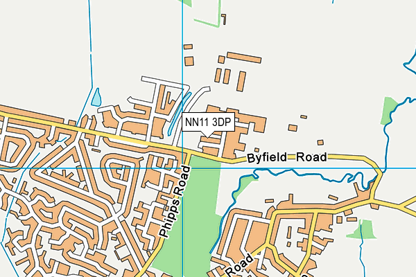 NN11 3DP map - OS VectorMap District (Ordnance Survey)