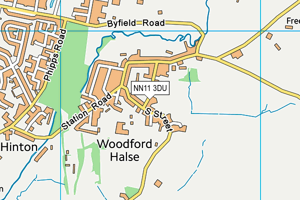 NN11 3DU map - OS VectorMap District (Ordnance Survey)