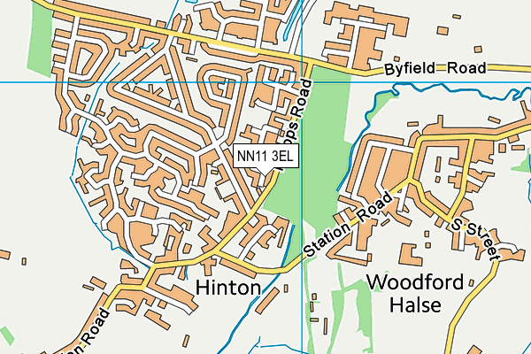 NN11 3EL map - OS VectorMap District (Ordnance Survey)