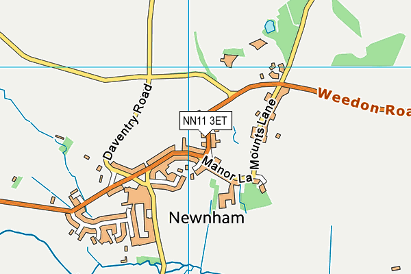NN11 3ET map - OS VectorMap District (Ordnance Survey)