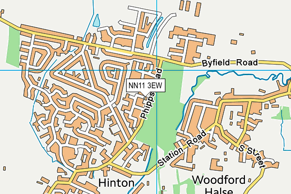NN11 3EW map - OS VectorMap District (Ordnance Survey)