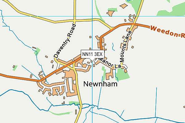 NN11 3EX map - OS VectorMap District (Ordnance Survey)