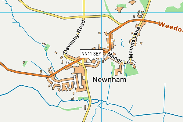 NN11 3EY map - OS VectorMap District (Ordnance Survey)