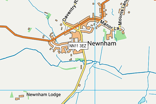 NN11 3EZ map - OS VectorMap District (Ordnance Survey)