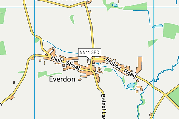 NN11 3FD map - OS VectorMap District (Ordnance Survey)