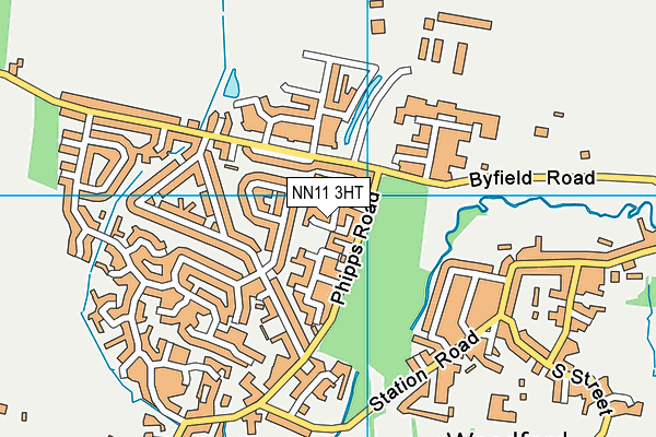 NN11 3HT map - OS VectorMap District (Ordnance Survey)
