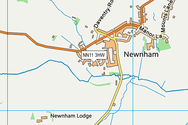 NN11 3HW map - OS VectorMap District (Ordnance Survey)