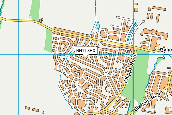 NN11 3HX map - OS VectorMap District (Ordnance Survey)