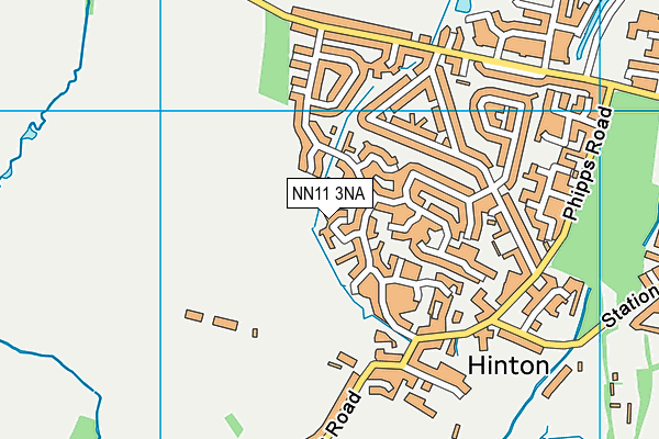NN11 3NA map - OS VectorMap District (Ordnance Survey)