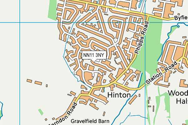 NN11 3NY map - OS VectorMap District (Ordnance Survey)