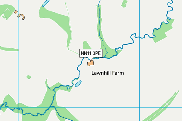 NN11 3PE map - OS VectorMap District (Ordnance Survey)