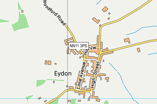 NN11 3PS map - OS VectorMap District (Ordnance Survey)