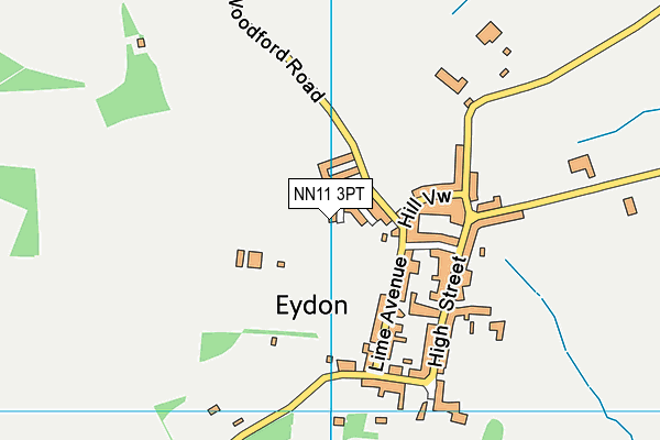 NN11 3PT map - OS VectorMap District (Ordnance Survey)