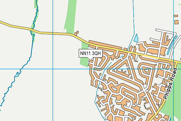 NN11 3QH map - OS VectorMap District (Ordnance Survey)