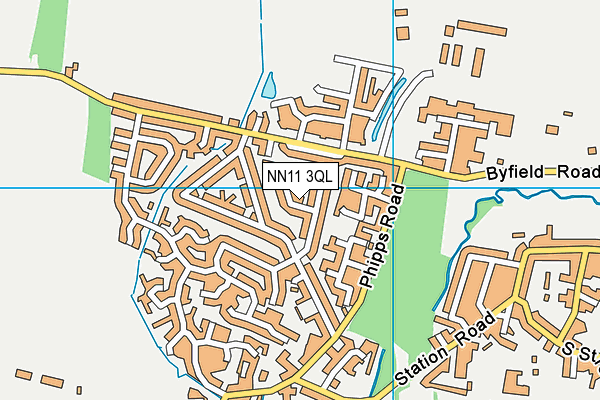 NN11 3QL map - OS VectorMap District (Ordnance Survey)