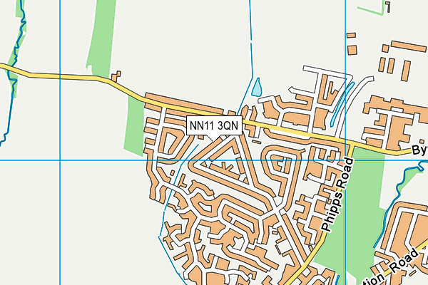 NN11 3QN map - OS VectorMap District (Ordnance Survey)